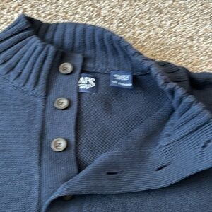 Men’s Chaps Sweater XXL Navy Blue 100% Cotton EUC